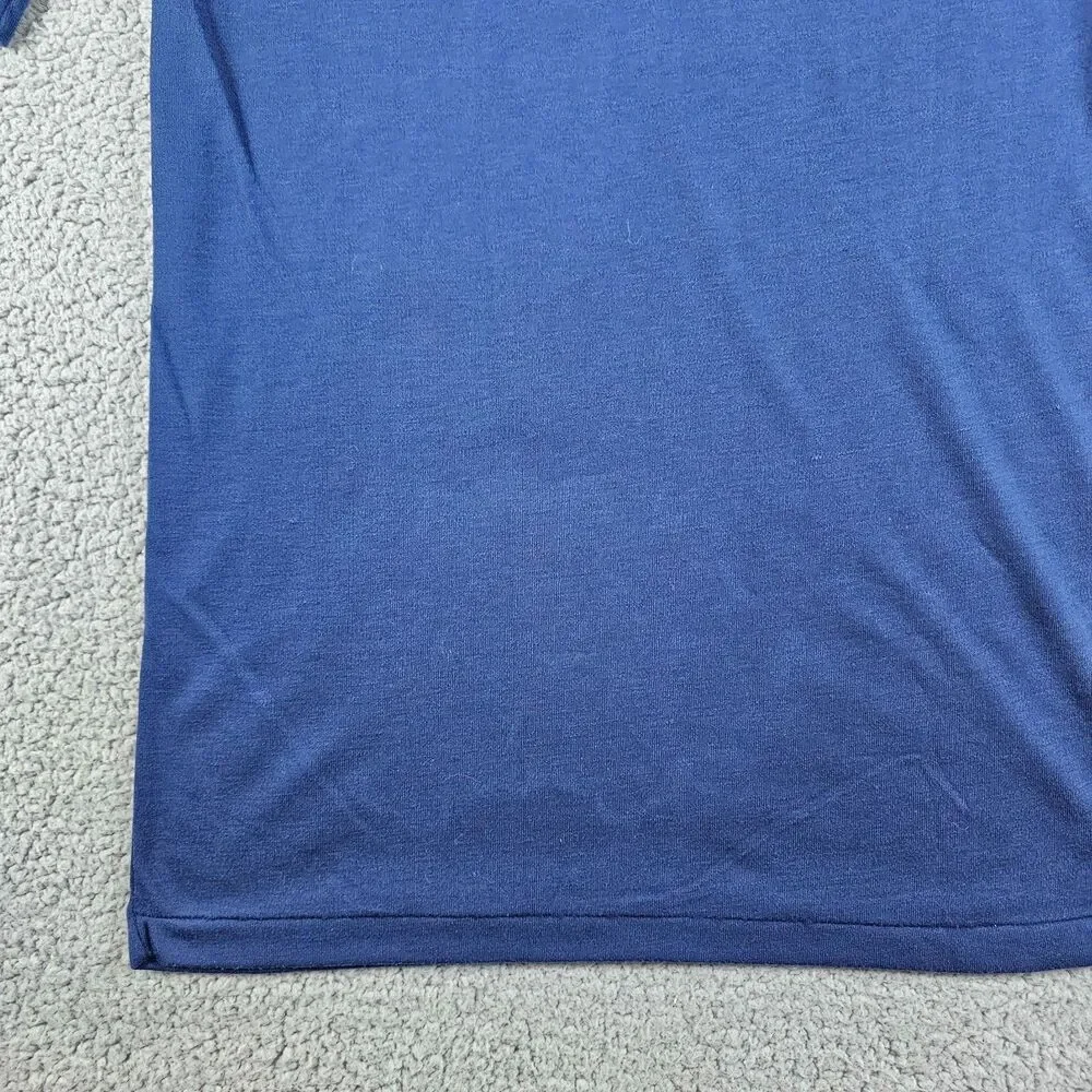 USS Dwight D Eisenhower Shirt Mens Small Blue 90s Navy CVN-69 Aircraft Carrier